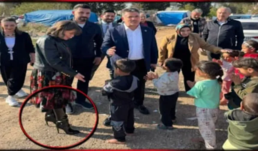 AKP’li İl Başkan Yardımcısı Yalın Ayak Çocukların Yanına 80 Binlik Botla Gitti