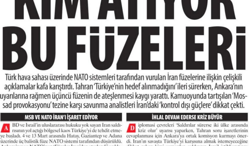 Kim Atıyor Bu Füzeleri: ‘Mossad Provokasyonu’ mu? İran’daki ‘Kontrol Dışı Güçlere’ mi?