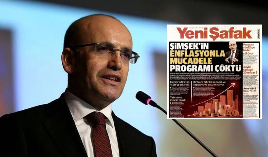 Ankara Kulislerini Sarsan Mehmet Şimşek ve Yeni Şafak İddiası; ''Üretim Durdu Manşetler Sertleşti''