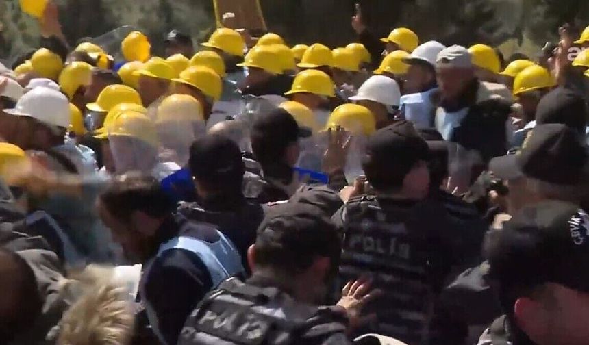 Aylardır Maaş Alamayan Haklarını Arayan Madencilerin Ankara Yürüyüşüne Müdahale: 110 İşçi Gözaltında