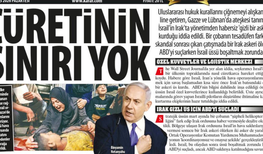 Cüretinin Sınırı Yok: Irak'ta Yönetimden Habersiz 'Gizli Bir Askeri üs' Kurduğu...