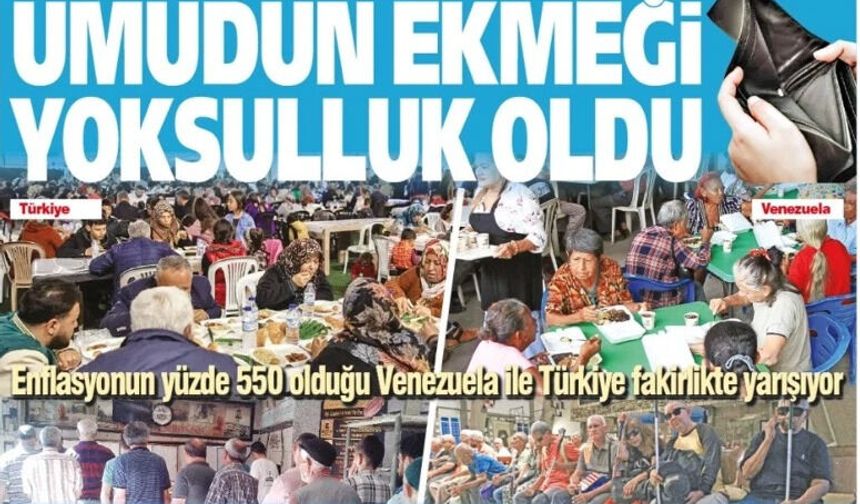 Eşitsizlikte Yarışıyoruz:  Umudun Ekmeği  Yoksulluk  Oldu