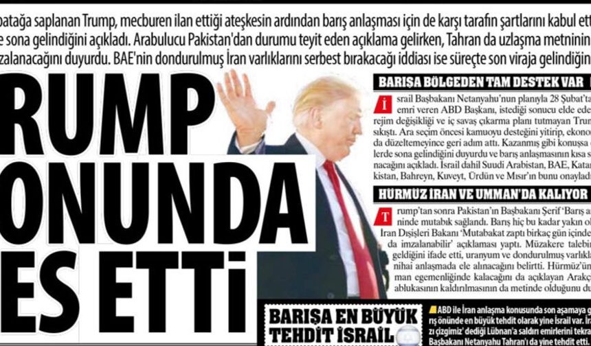 İran'da Batağa Saplanan Trump Sonunda Pes Etti: Trump Mecburen Tahran'ın Şartlarını Kabul Etti