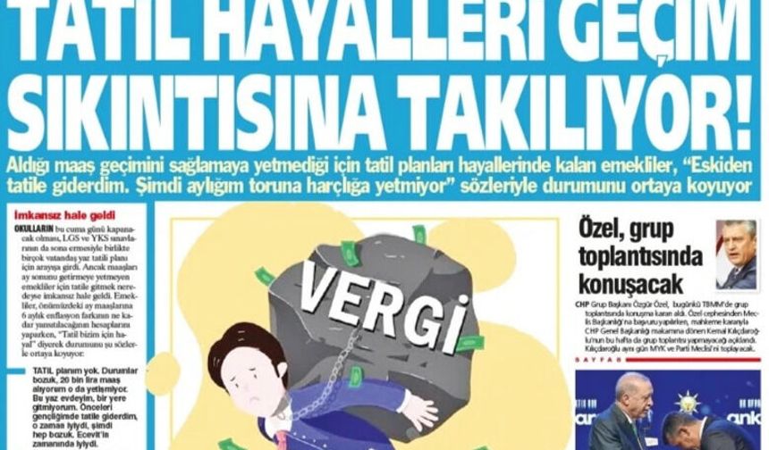 Yeniçağ Gazetesi: Tatil  Hayalleri Geçim Sıkıntısına Takılıyor