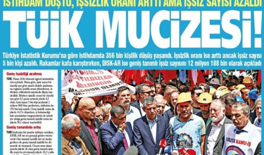 TÜİK MUCİZESİ! İstihdam Düştü, İşsizlik Oranı Arttı Ama İşsiz Sayısı Azaldı
