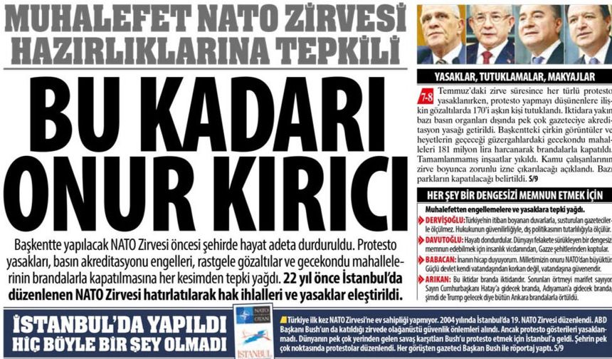 Muhalefet NATO Zirvesi Hazırlıklarına Tepkili: Bu Kadarı Onur Kırıcı, NATO Zirvesi Öncesi Şehirde Hayat Adeta Durduruldu