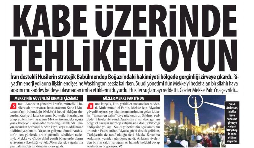 Kabe Üzerinde Tehlikeli Oyun: Husiler Suçlamayı Reddetti, Gözler Mekke Paktı'na Çevrildi...