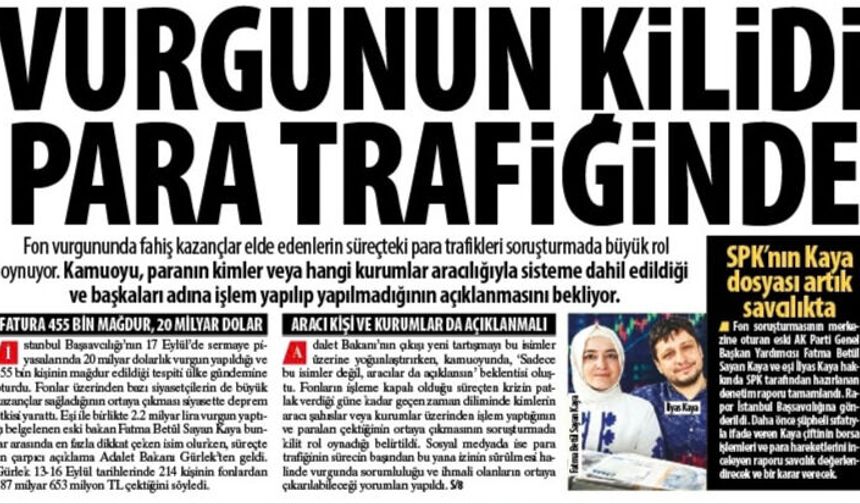 Fon Vurgunun Kilidi Para Trafiğinde
