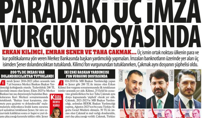 Paradaki Üç İmza Vurgun Dosyasında: İmzaları Cebimizde Dosyaları Adliyede