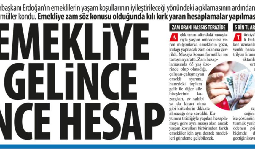 Emekliye Gelince İnce Hesap: Emeliye Zamda Kuruş Hesabı