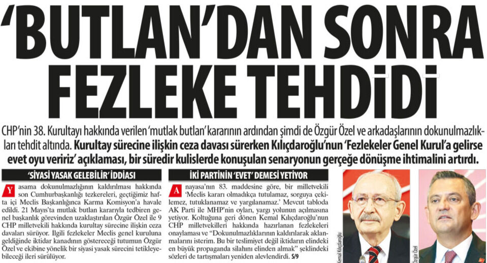 'Butlan'dan Sonra Fezleke Tehdidi: ‘Fezlekeler Genel Kurul’a Gelirse Evet Oyu Veririz’ Tehdit mi?