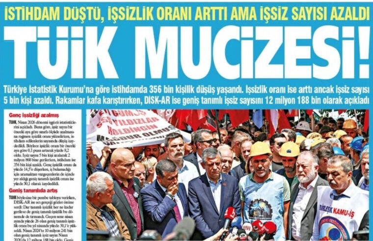 TÜİK MUCİZESİ! İstihdam Düştü, İşsizlik Oranı Arttı Ama İşsiz Sayısı Azaldı