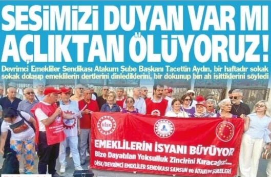 Yeniçağ Gazetesi: ''Sesimizi Duyan Varmı Açlıktan Ölüyoruz''