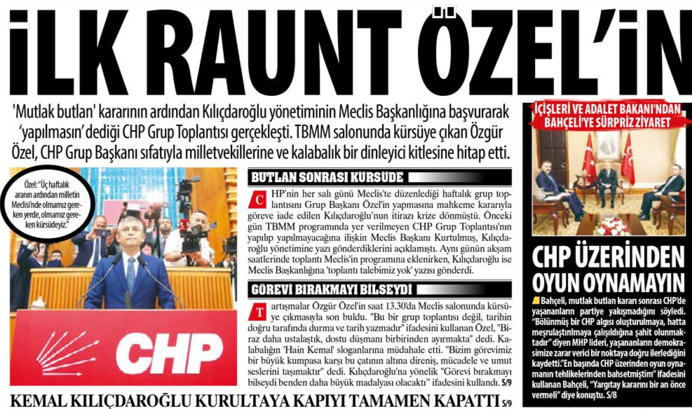 İlk Raunt Özel'in, CHP Üzerinde Oyun mu Oynanıyor? Siyasette Yetki Milletin Değil mi?
