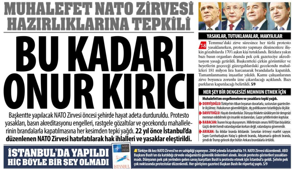 Muhalefet NATO Zirvesi Hazırlıklarına Tepkili: Bu Kadarı Onur Kırıcı, NATO Zirvesi Öncesi Şehirde Hayat Adeta Durduruldu