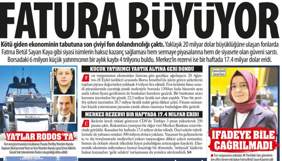 Fon Skandalında Fatura Büyüyor: 6 Milyon Küçük Yatırımcının Bir Aylık Kaybı 4 Trilyonu Buldu