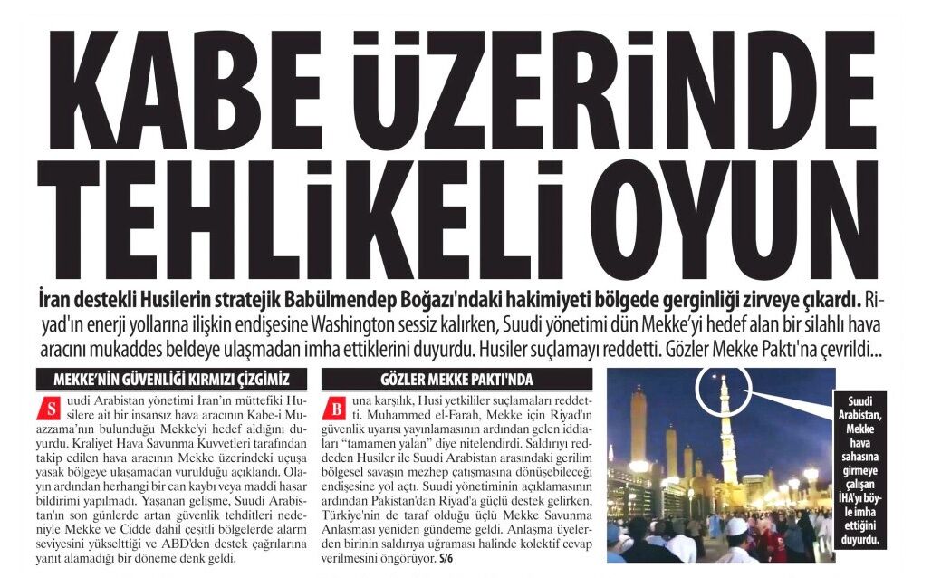 Kabe Üzerinde Tehlikeli Oyun: Husiler Suçlamayı Reddetti, Gözler Mekke Paktı'na Çevrildi...