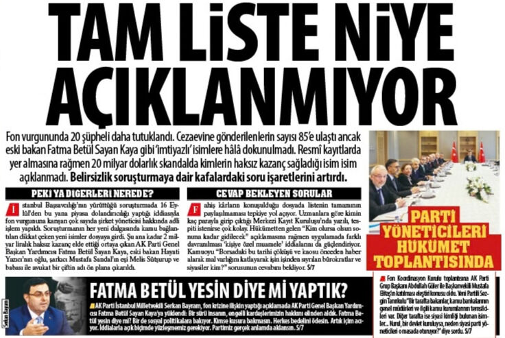 Tam Liste Niye Açıklanmıyor: ‘İmtiyazlı’ İsimlere Hâlâ Dokunulmadı