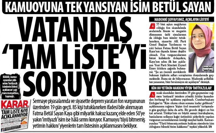 Vatandaş ‘Tam Liste’yi Soruyor: 50’ye Yakın ‘İmtiyazlı’ İsim ise Hâlâ Sırrını Koruyor, Kim Bu İmtiyazlılar....?