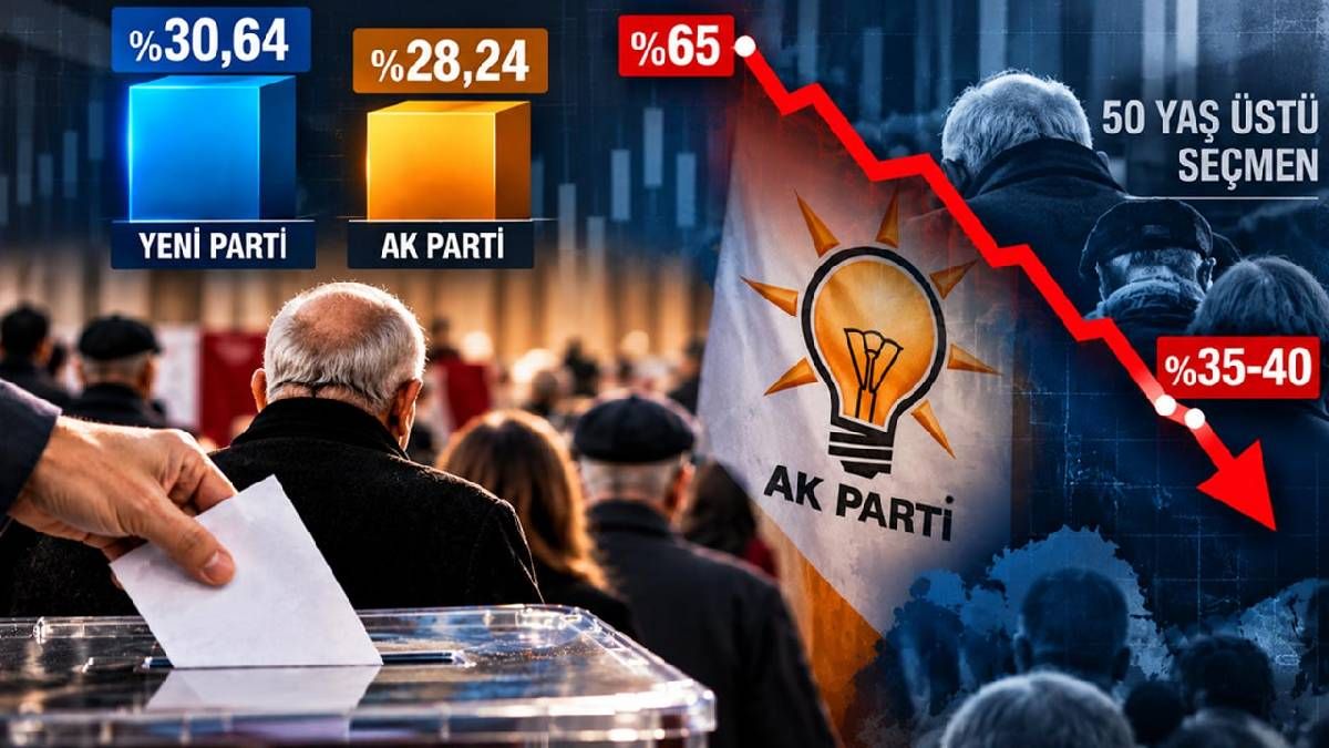 Son Seçim Anketinde Birinci Parti Değişti: AK Parti'nin En Güçlü Olduğu Seçmen Grubunda 25 Puanlık Kayıp