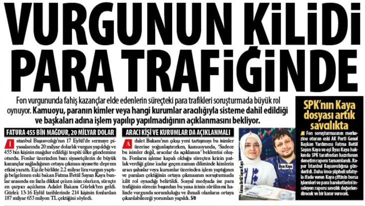 Fon Vurgunun Kilidi Para Trafiğinde