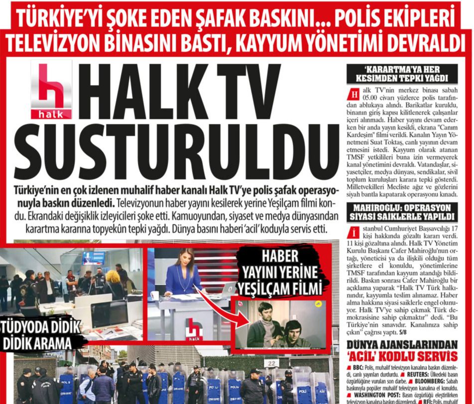 HALK TV Susturuldu: Türkiye’yi Şoke Eden Şafak Baskını... Polis Ekipleri Televizyon Binasını Bastı