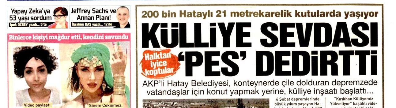 Vatandaş Konteynerde, AKP'li Başkan İse Külliye Derdinde