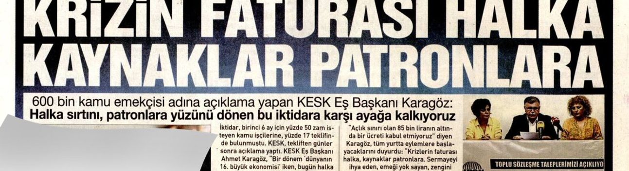 İşsizlik Fonu Patronlara: Krizin Faturası Halka Kaynaklar Patronlara