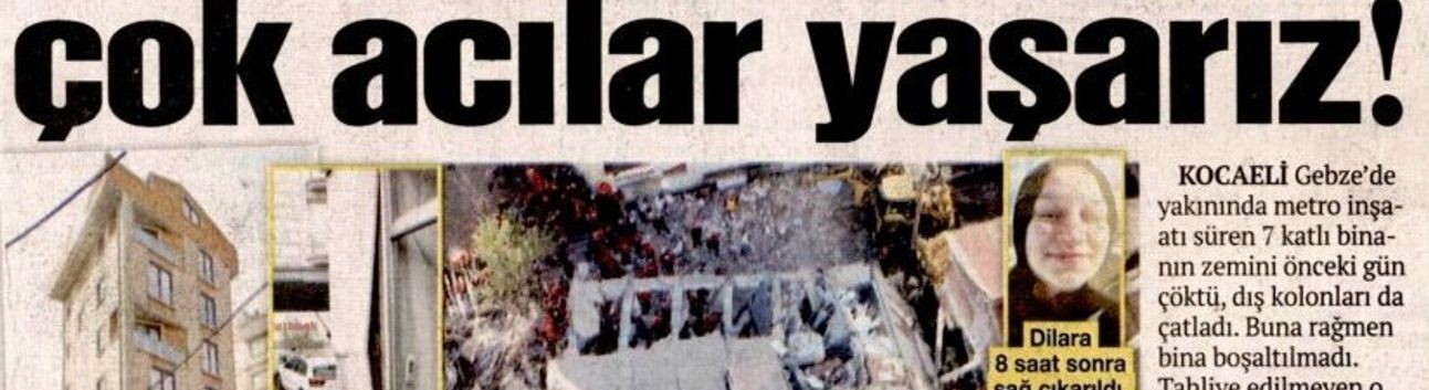 İhmallerle Dolu Ölümler Ülkesi: Belediye Sorun Yok Dedi Saatler Sonra Bina Çöktü