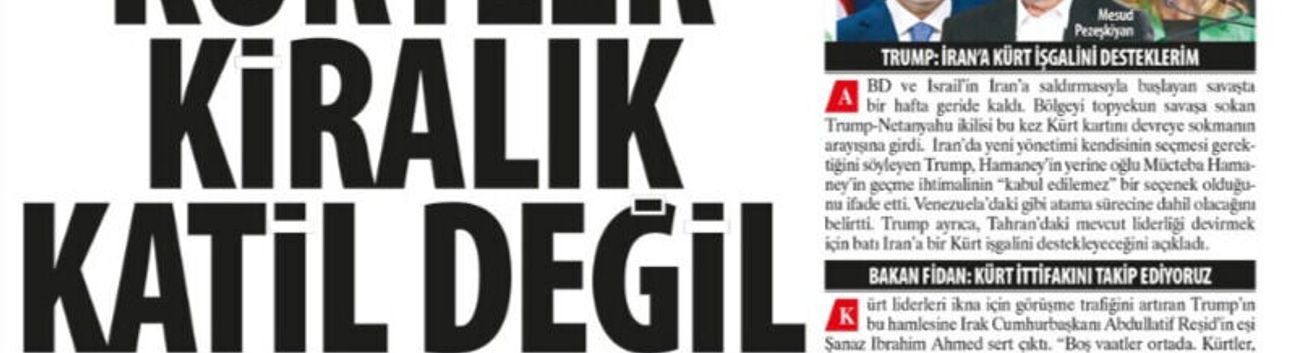 Trump ‘Kürt Kartına’ Sarıldı: Kürtler Kiralık Katil Değil