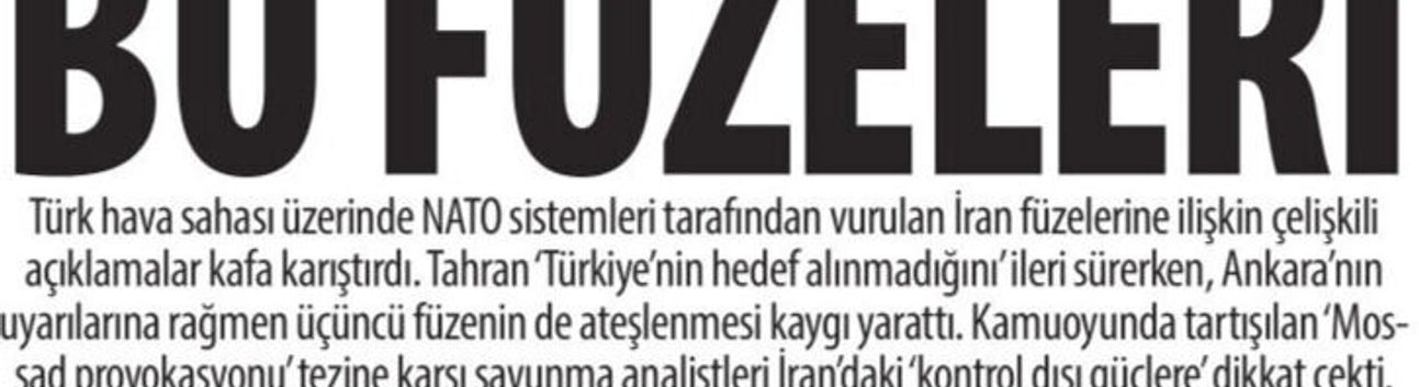 Kim Atıyor Bu Füzeleri: ‘Mossad Provokasyonu’ mu? İran’daki ‘Kontrol Dışı Güçlere’ mi?