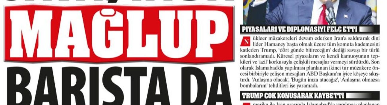 Savaşta da Mağlup Barışta da: Ne Sahada Ne de Masada İstediği Sonucu Alamadı