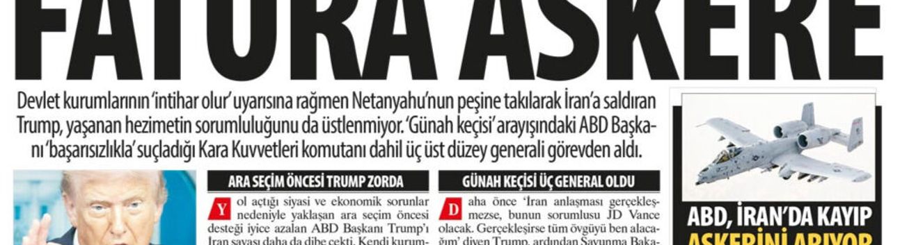 İran'da Hezimete Uğrayan Trump Siyasi Sorumluluk Üstlenmek Yerine Üç Komutanı Görevden Aldı: Fatura Askere
