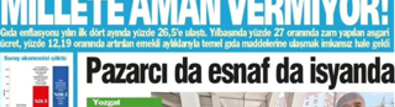 'Aralıksız Fiyat Artışları Millete Aman Vermiyor'