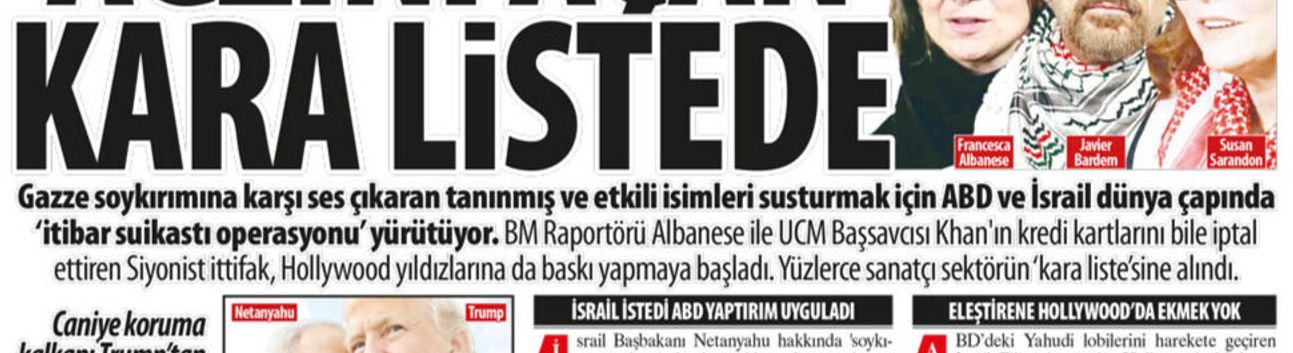 Ağzı Açan Kara Listede: Siyonist İttifak, Etkili İsimleri Susturma ve ‘İtibar Suikastı Operasyonu’ Yürütüyor