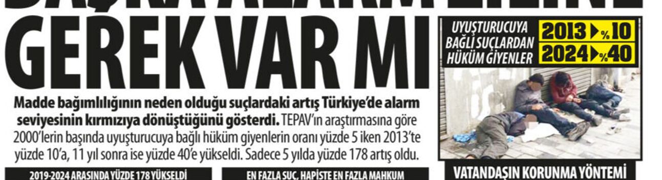 Uyuşturucuya Bağlı Suçları 11 Yılda 4 Kat Arttı: Başka Alarm Ziline Gerek Var mı