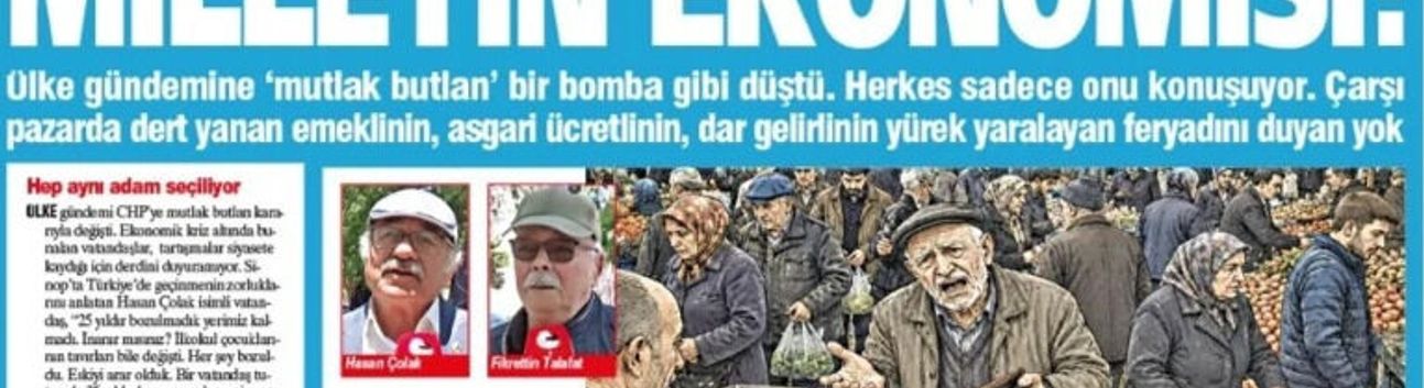 Yeniçağ Gazetesi: Mutlak  Butlan Olan  Milletin Ekonomisi'