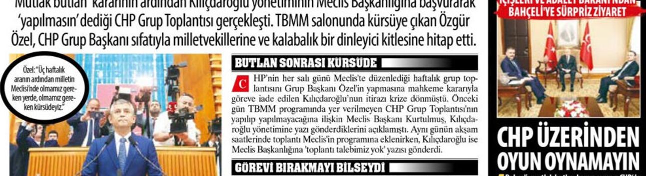 İlk Raunt Özel'in, CHP Üzerinde Oyun mu Oynanıyor? Siyasette Yetki Milletin Değil mi?